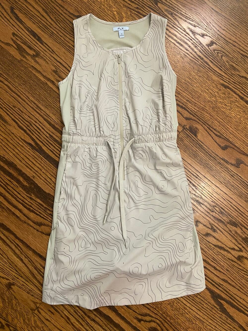 FLX light sage green 3/4 zip front tennis/golf performamce skort dress